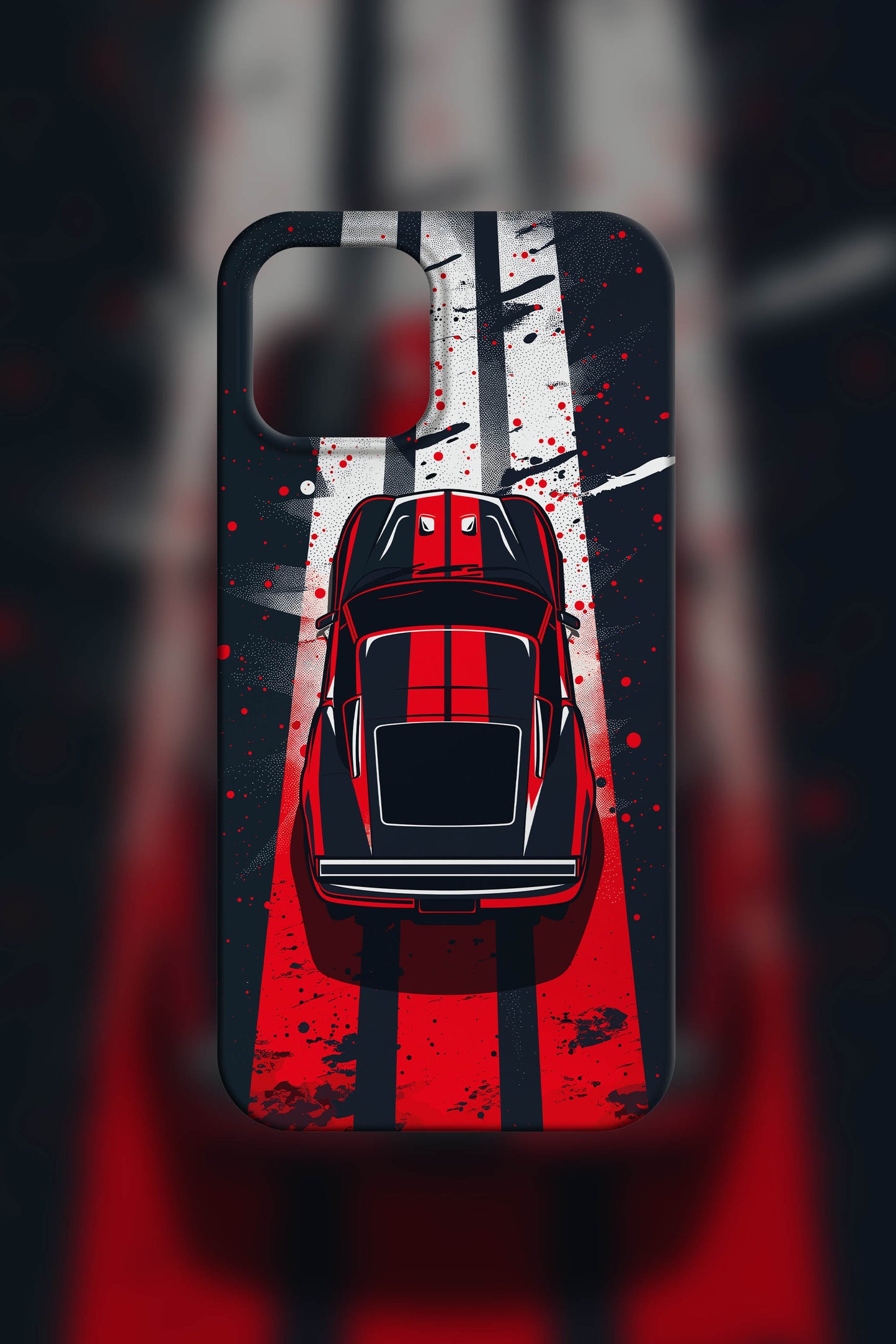 RETRO RED CAR Case