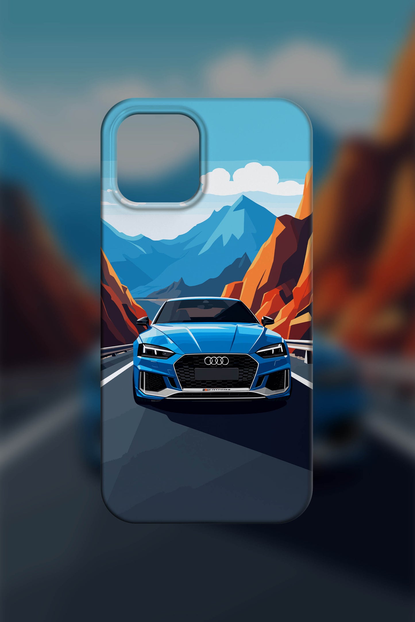 BLUE AUDI RS 6 Case