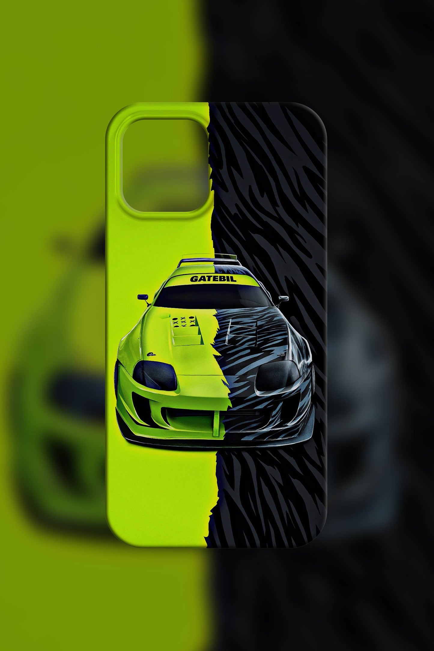 GREEN BLACK SUPRA Case