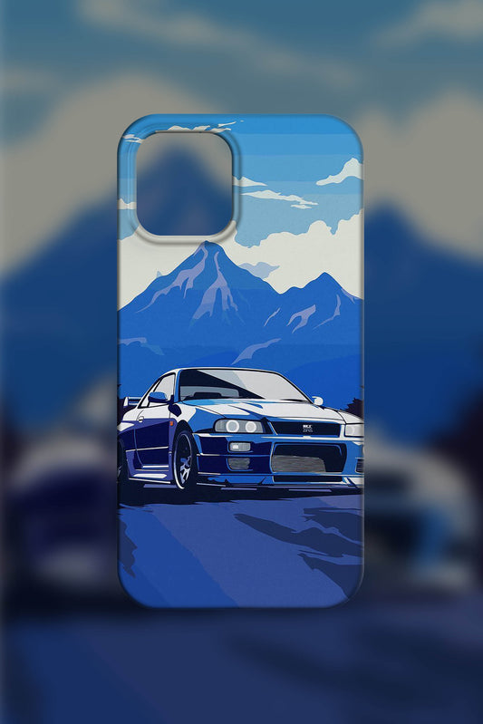 BLUE GTR-34 Case